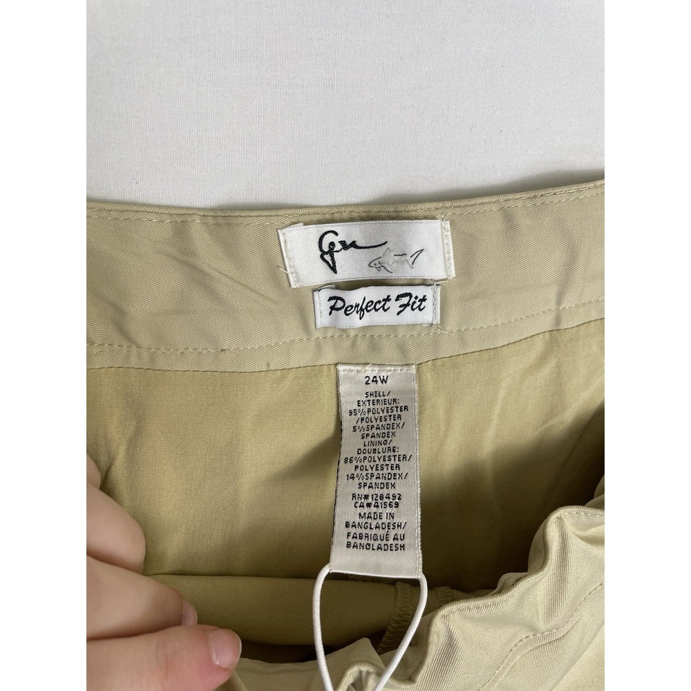 NWT Plus Size Womens Golf Skirt Size 24W Khaki Tan Greg Norman Perfect Fit - Picture 7 of 12